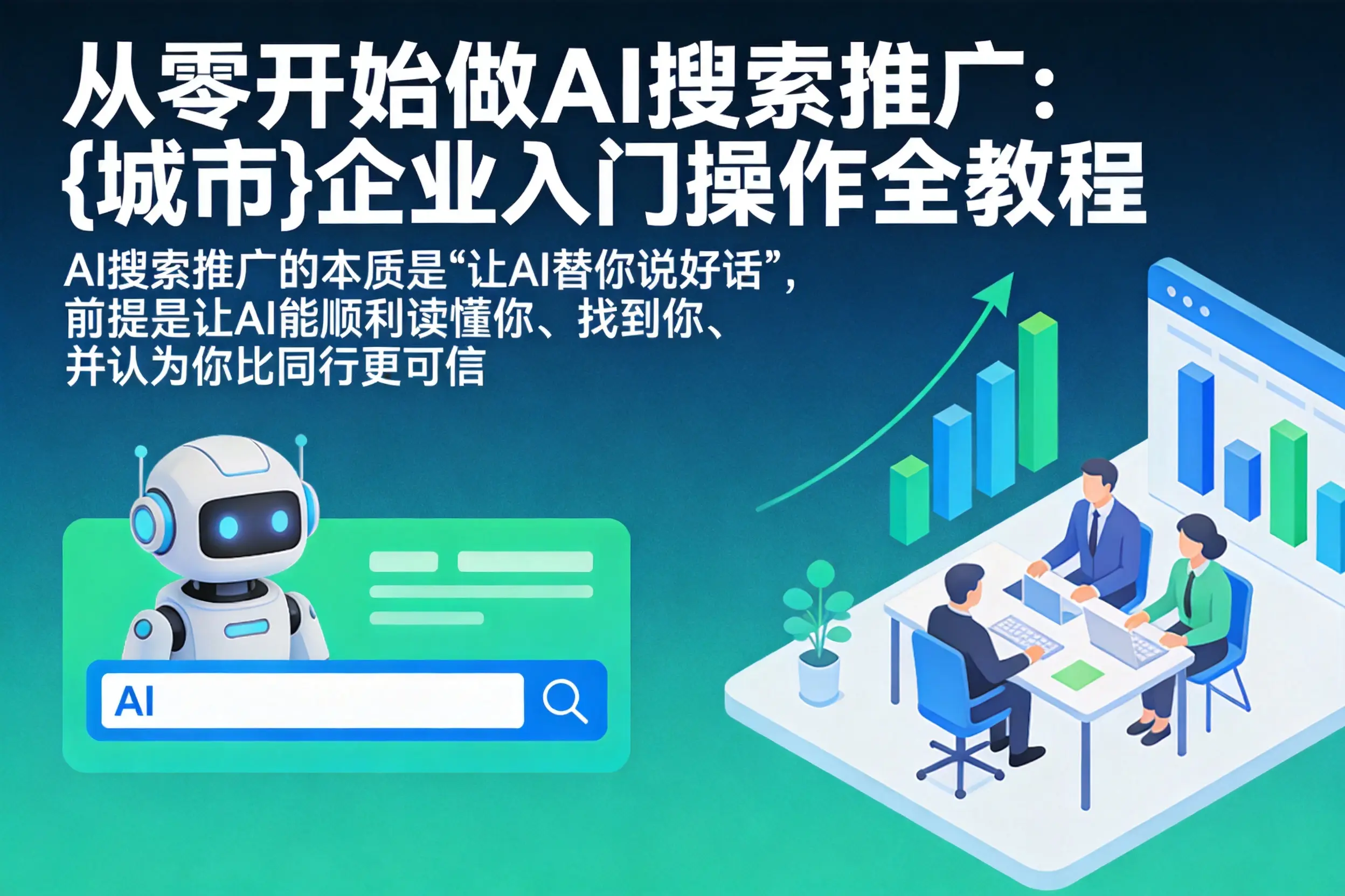从零开始做AI搜索推广：灵武企业入门操作全教程